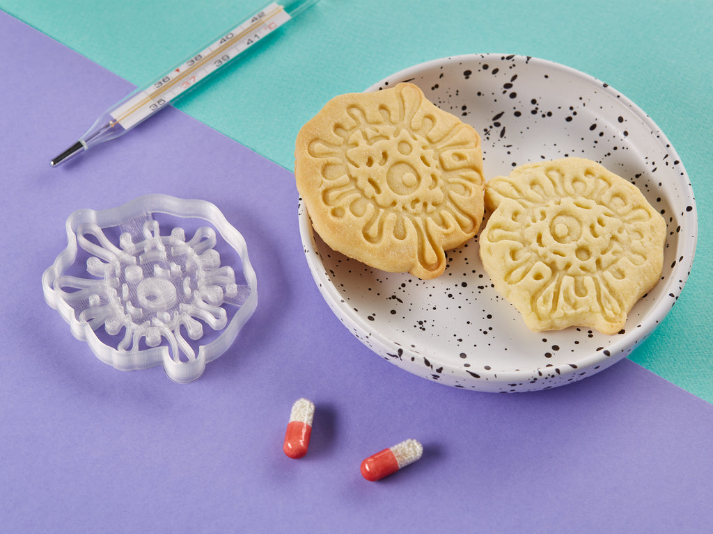 Pharmacy Cookie Cutters Biocraftlab - Virus Cookie Cutter with Cookies