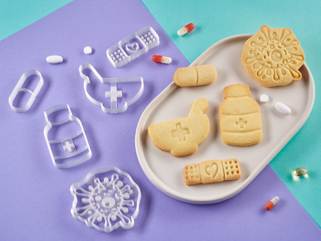 Pharmacy Cookie Cutters Biocraftlab with Cookies