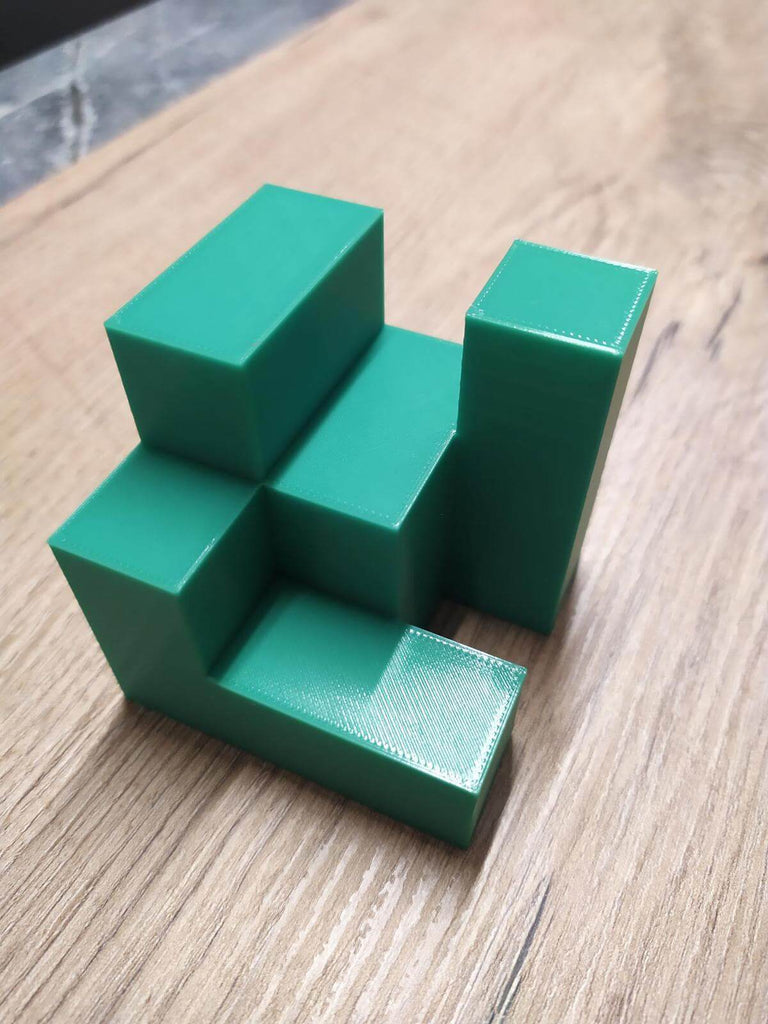 3D Druck Puzzle in Grün