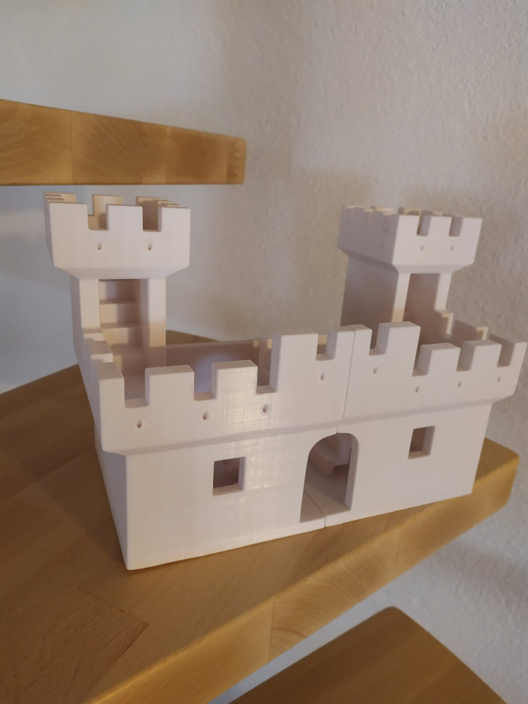 3D Druck Ritterburg in Weiß
