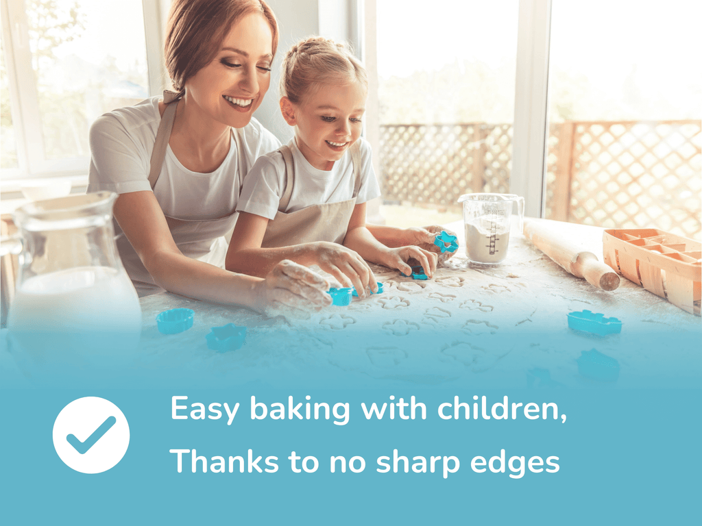 Easy Baking with children cookie Cutter benefit