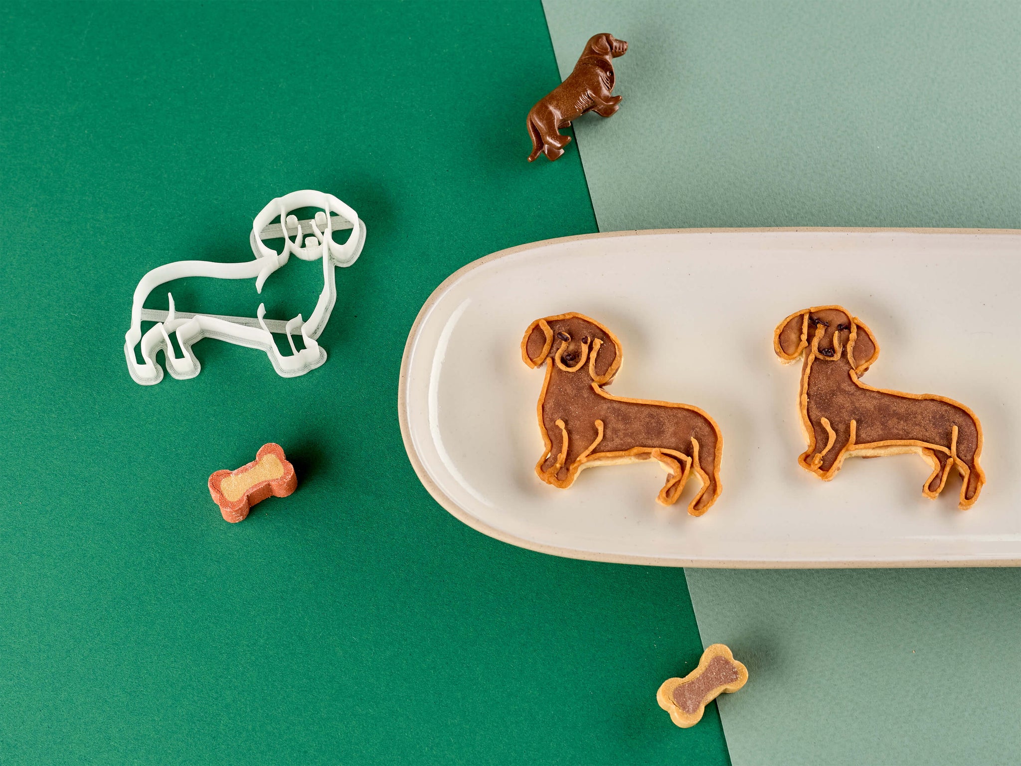 CookieCutz Hundepfoten Keksausstecher – 3er-Set, Aus Lebensmittelechtem PLA-Kunststoff, 3D-gedruckt | Für Hausgemachte Kekse & Backprojekte