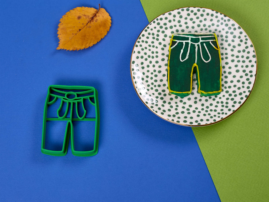 Keksausstecher Lederhose mit Kekse dekoriert