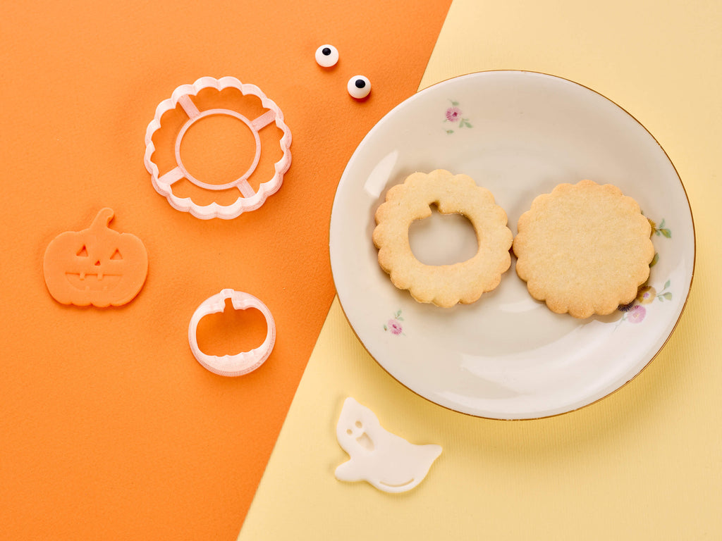 Linzer Augen Keksausstecher Kürbis mit Keks