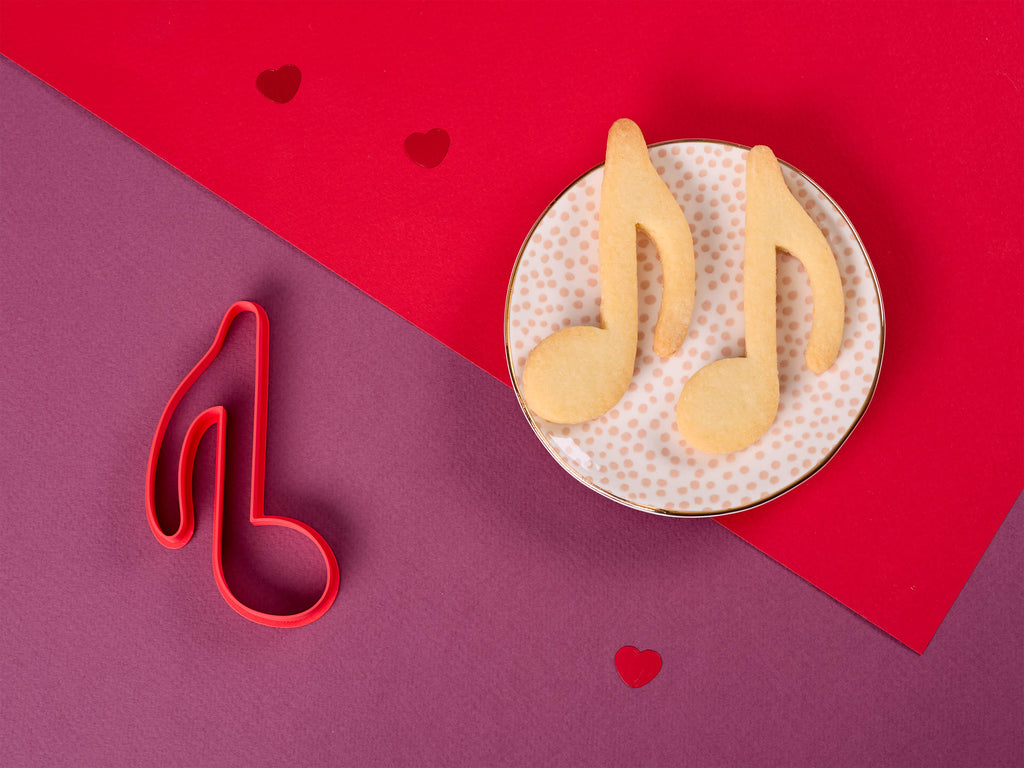 Keksausstecher Note mit Keksen