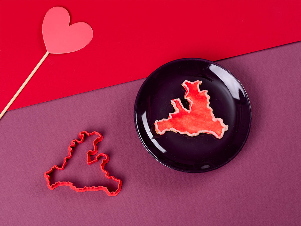 Keksausstecher Salzburg Land mit dekorierten Keksen