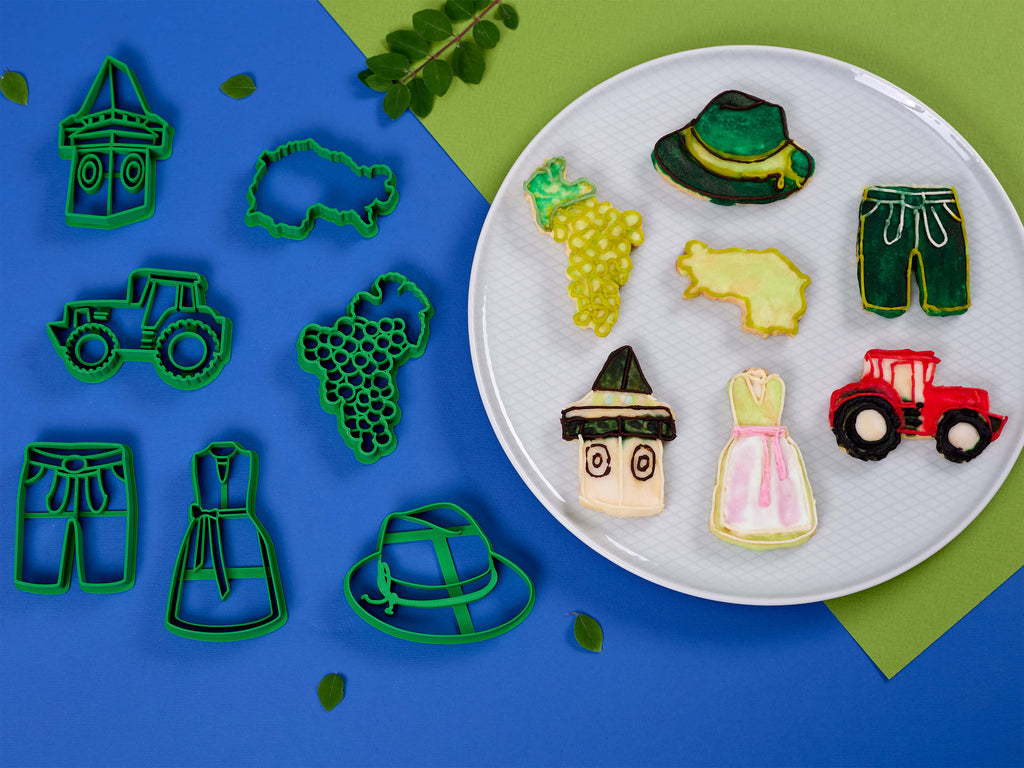 Keksausstecher Steiermark mit Kekse dekoriert