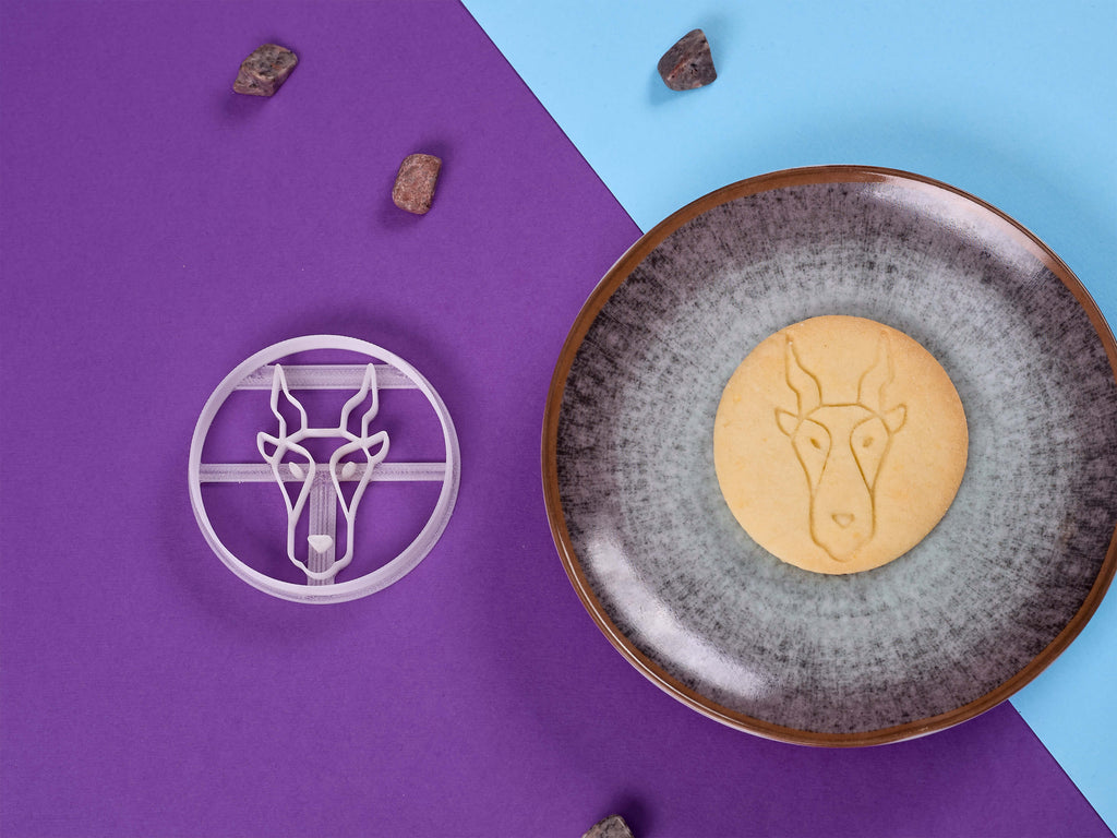 Keksausstecher Steinbock mit Keks