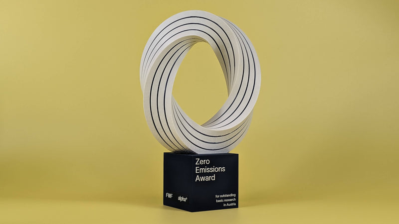 Zero Emissions Award Pokal in 3D Druck