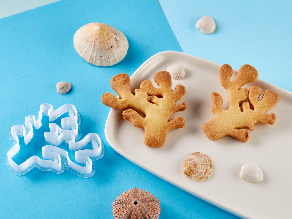 Marine biology Cookie Cutters Biocraftlab - Coral Cookie Cutter with Cookies